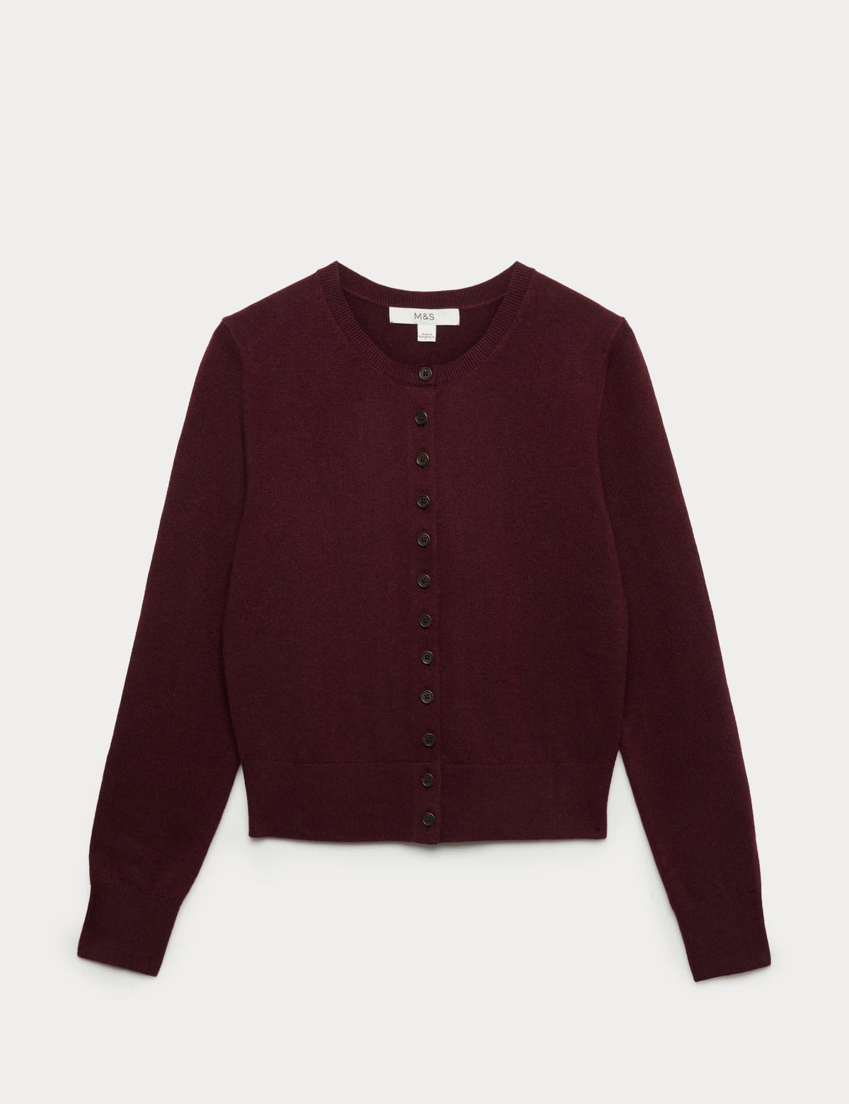 Air-yarn Bisiklet Yaka Kısa Hırka