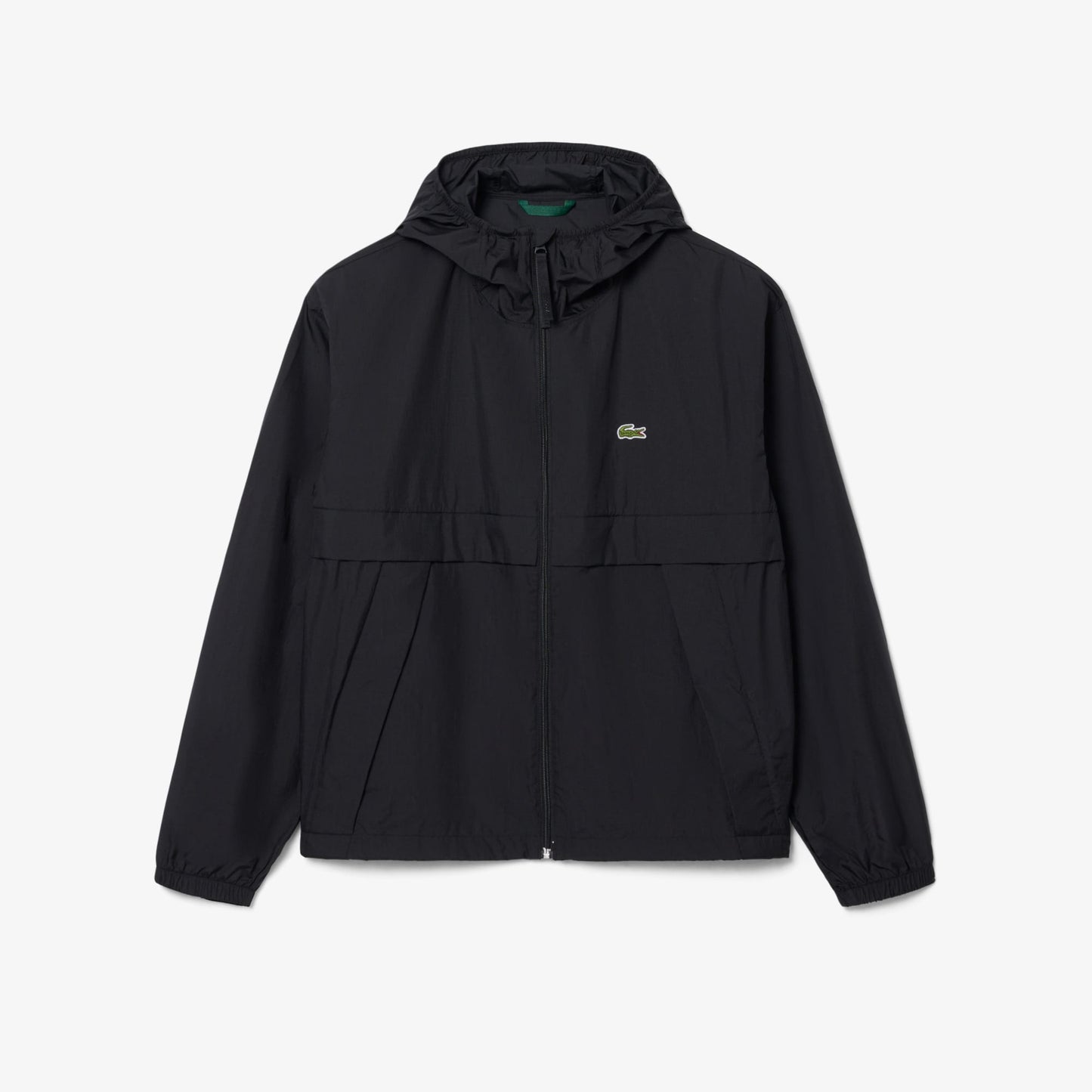 Lacoste Erkek Kapüşonlu Siyah Yağmurluk