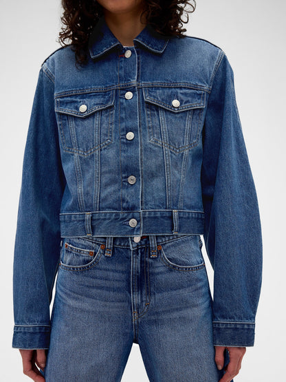 Mavi Gap × Victoria Beckham Relaxed Crop Denim Ceket
