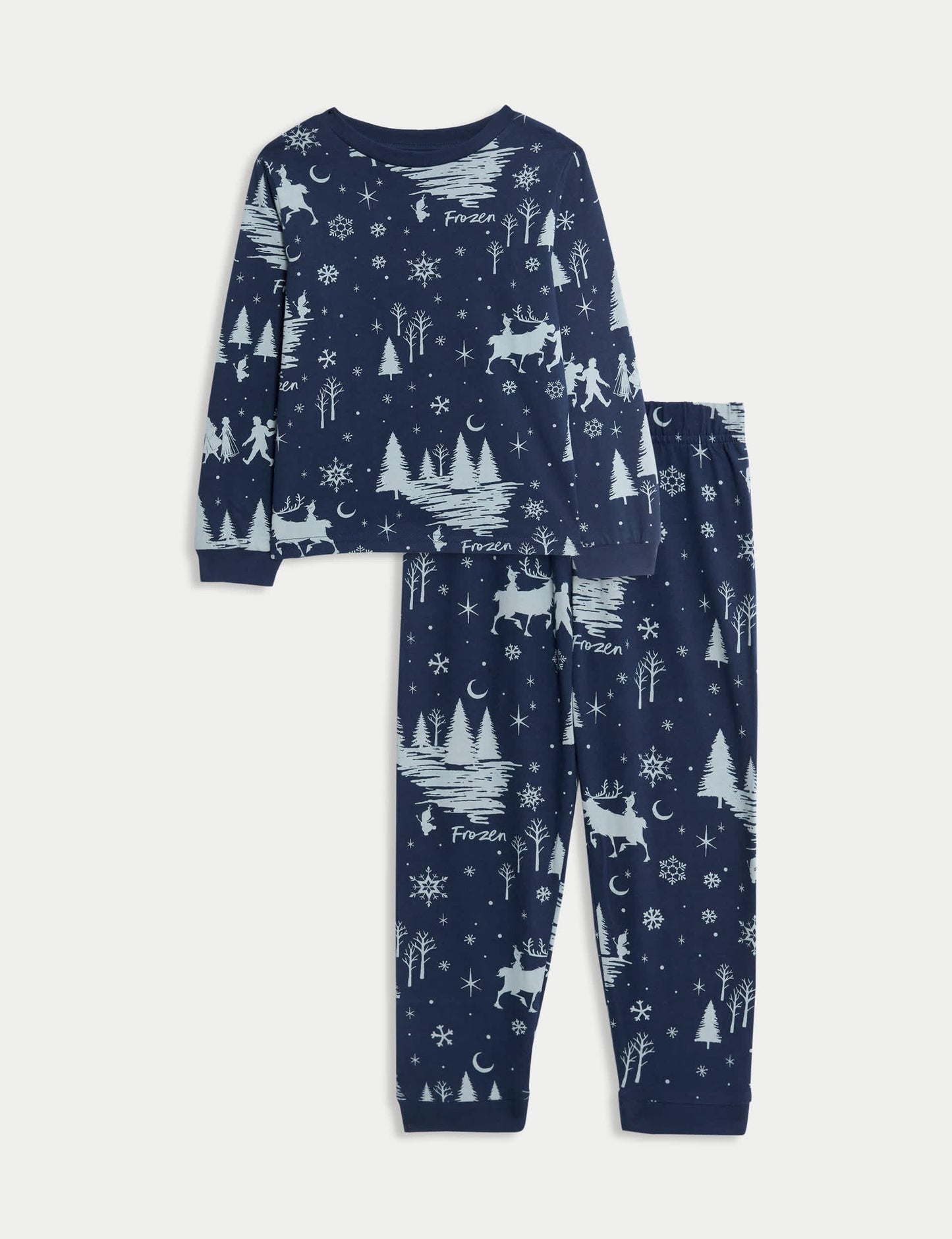 Saf Pamuklu Disney Frozen Pijama Takımı (2-8 Yaş)