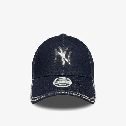 New Era New York Yankees Mlb Sequin 9forty Kadın Lacivert Şapka