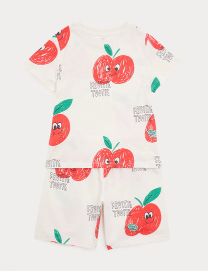Desenli Pamuklu Pijama Takımı