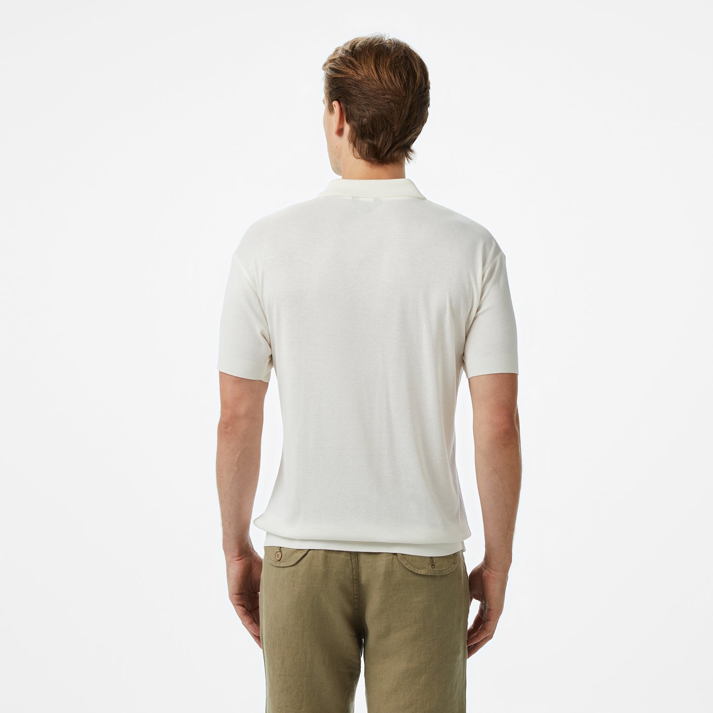 Nautica Erkek Ekru Classic Fit Polo