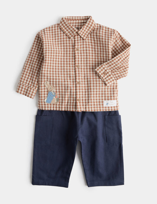 Peter Rabbit™ Saf Pamuklu Gömlek Ve Pantolon Seti