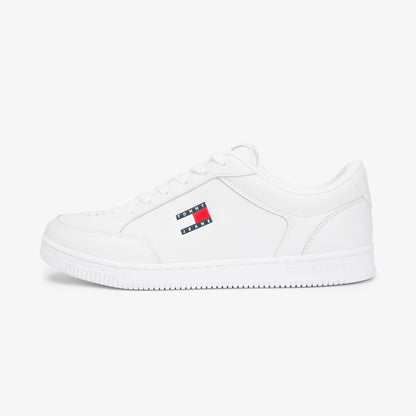 Tommy Hilfiger Jeans Cupsole Long Lace Leather Erkek Beyaz Spor Ayakkabı & Sneaker