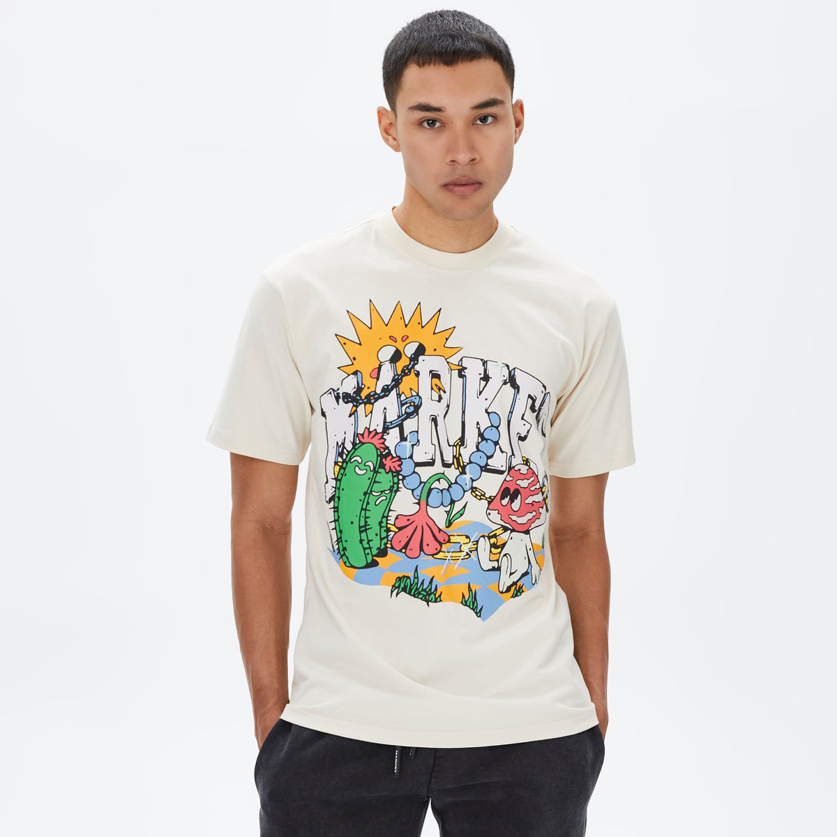 Market Fantasy Farm Erkek Krem T-shirt