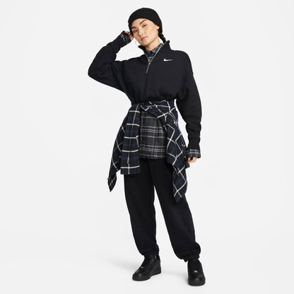 Nike Sportswear Phoenix Fleece Qz Crop Kadın Siyah Sweatshirt