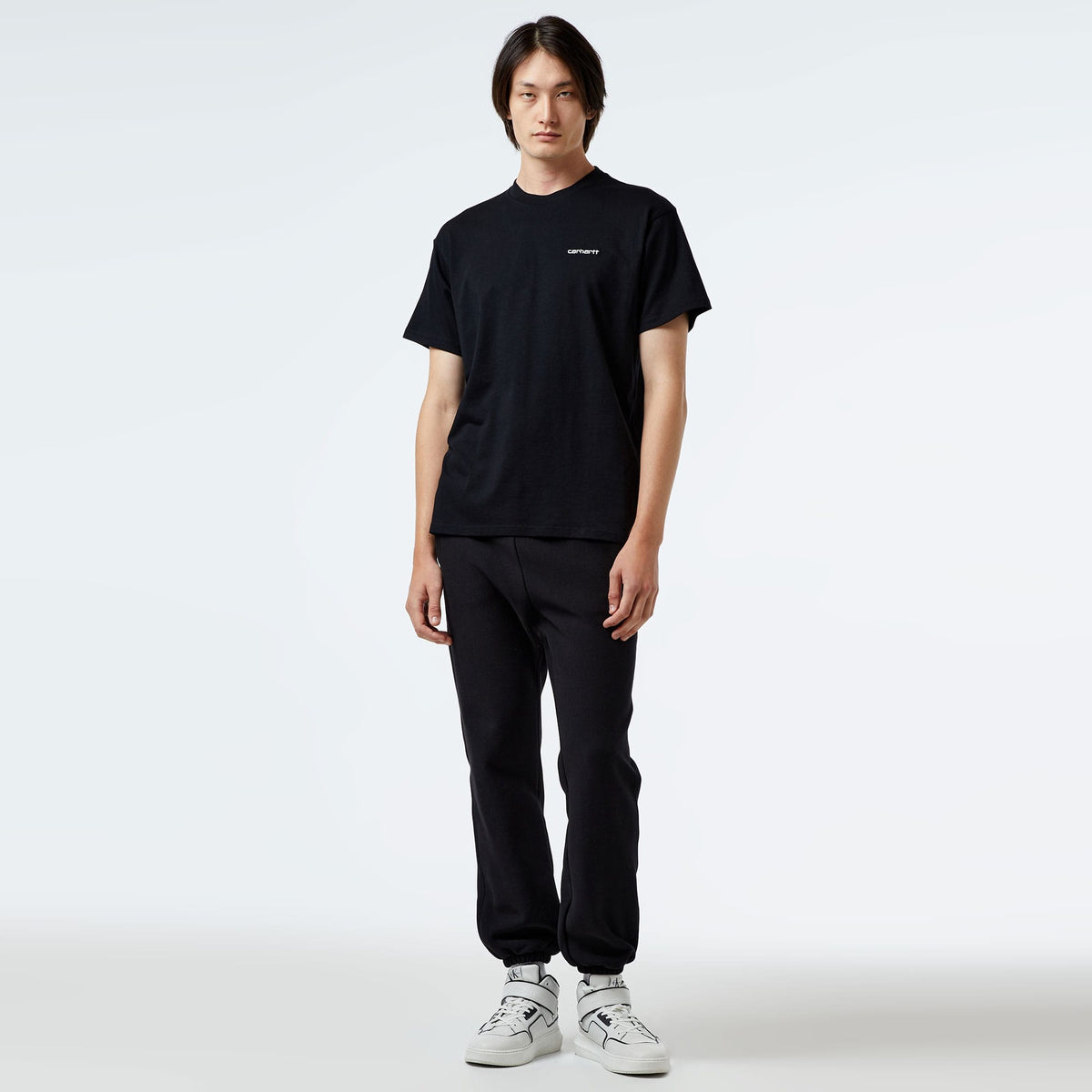 Carhartt Wıp S/s Script Embroidery Erkek Siyah T-shirt