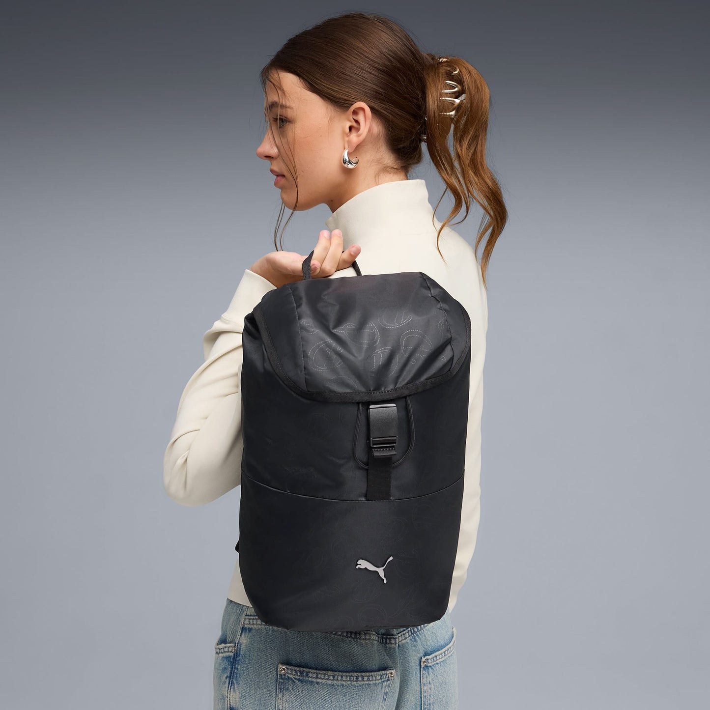 Puma Pop Kadın Siyah Sırt Çantası