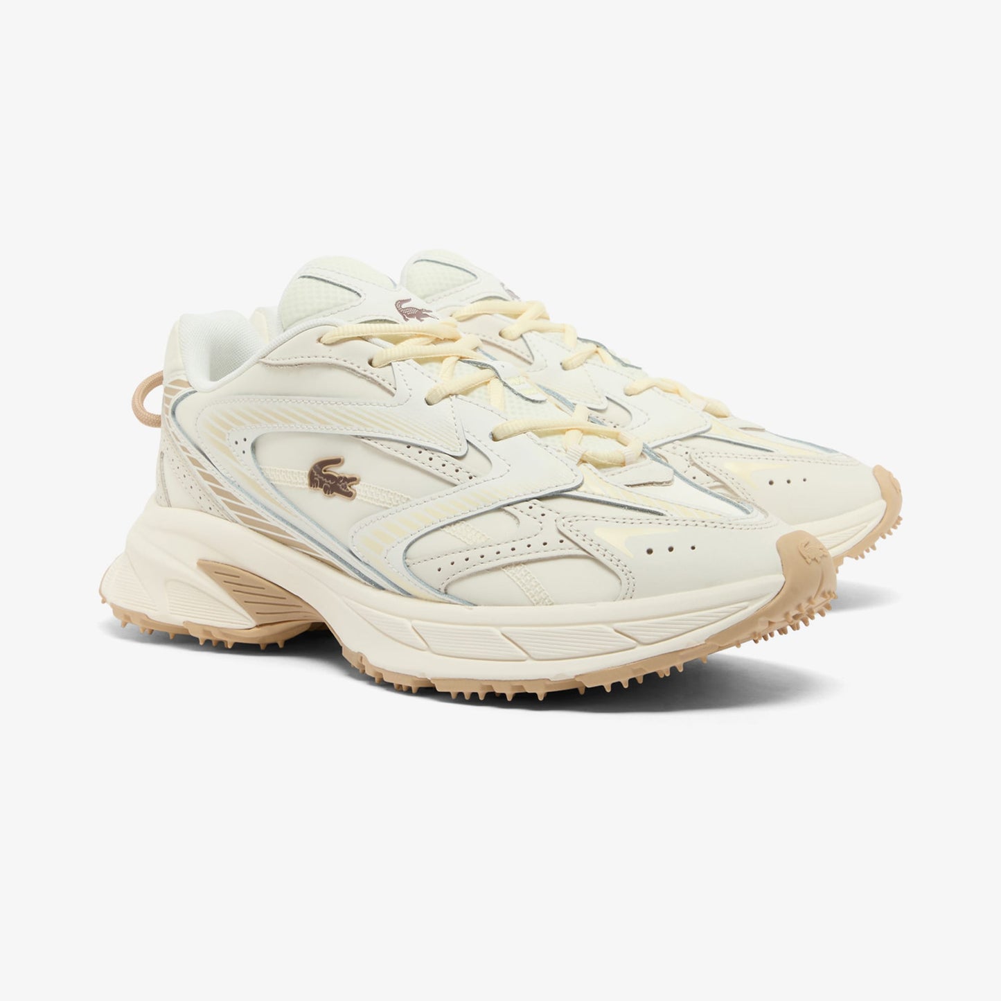 Lacoste L003 Neo Shot Erkek Krem Spor Ayakkabı