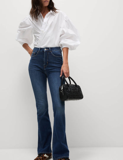 Yüksek Bel Slim Flare Magic Jean Pantolon