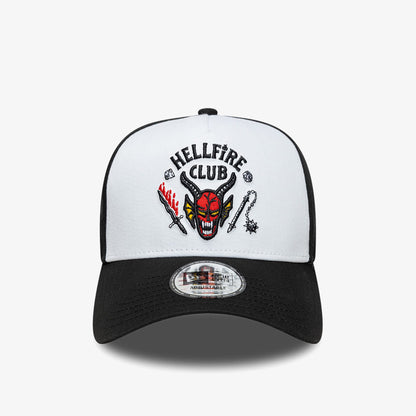 New Era Stranger Things Hellfire Club 9forty E-frame Unisex Siyah/beyaz Şapka
