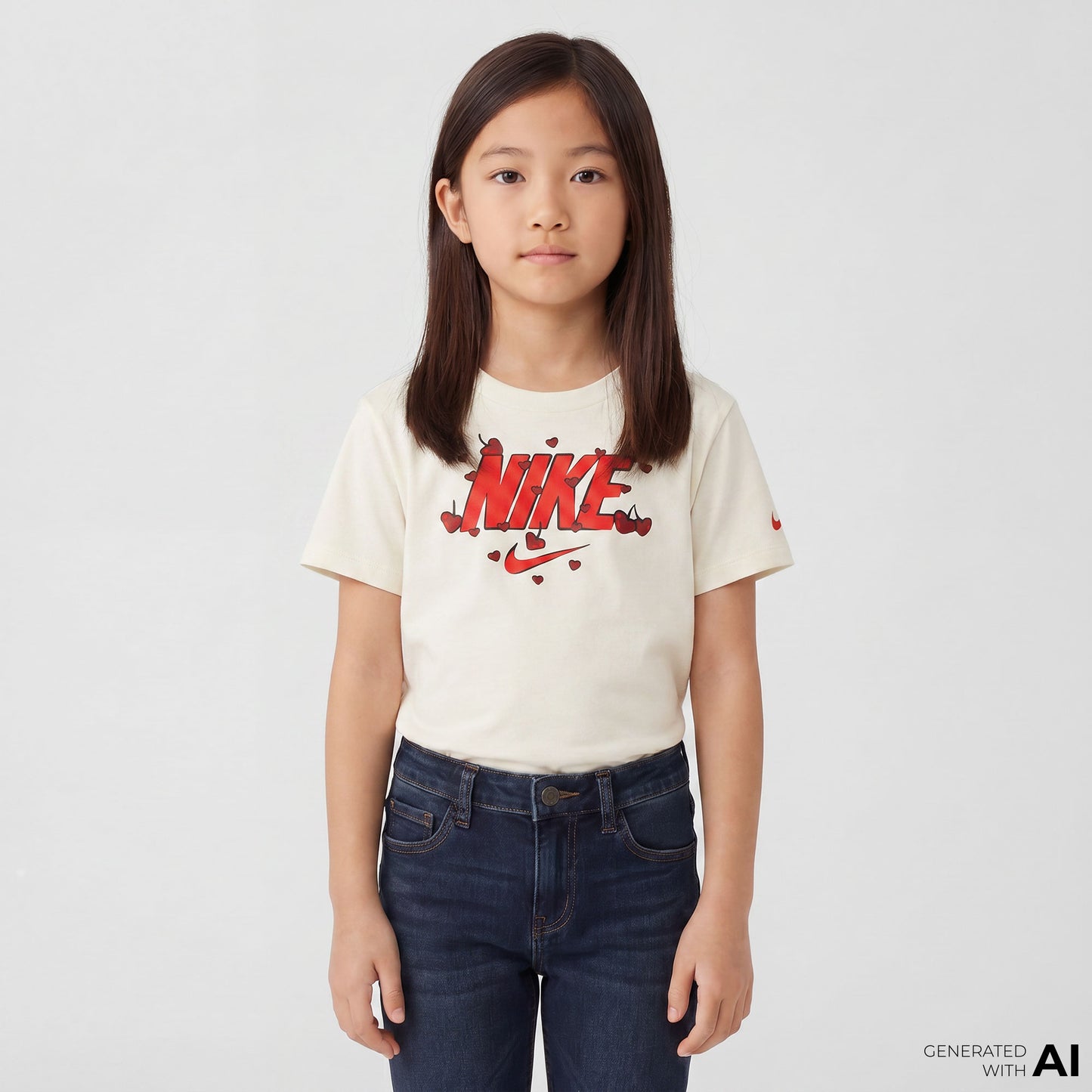 Nike Cherry Çocuk Beyaz T-shirt