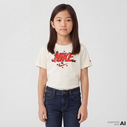 Nike Cherry Çocuk Beyaz T-shirt