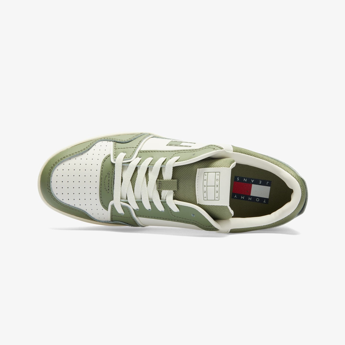 Tommy Jeans Retro Basket Erkek Yeşil Spor Ayakkabı