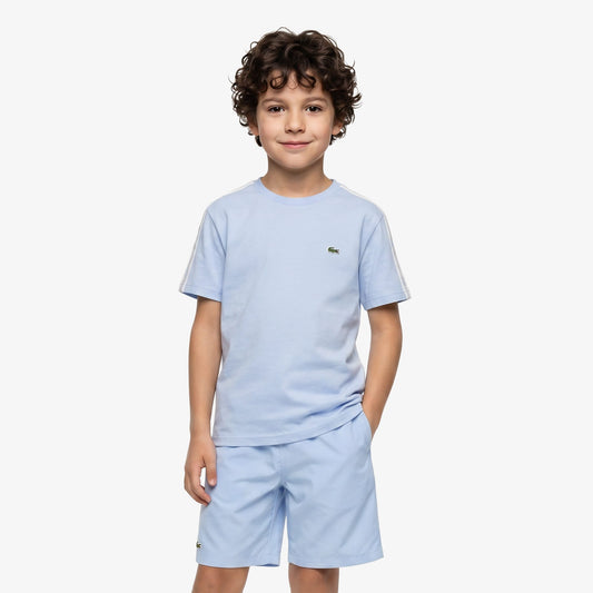 Lacoste Çocuk Bisiklet Yaka Mavi T-shirt