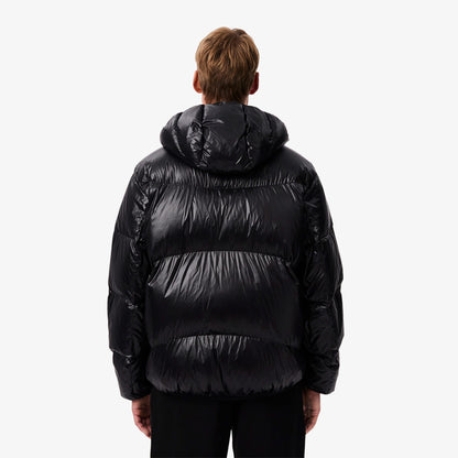 Lacoste Erkek Relaxed Fit Kapüşonlu Siyah Mont