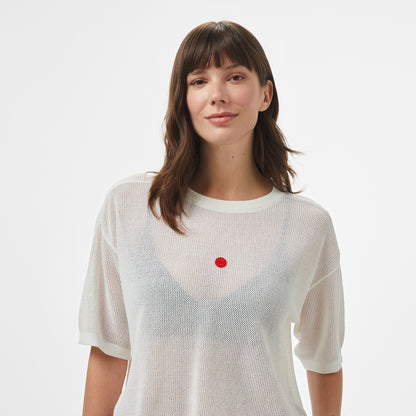 United4 Kadın Krem T-shirt