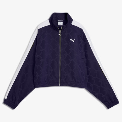 Puma T7 Jacquarded Kadın Mor Ceket