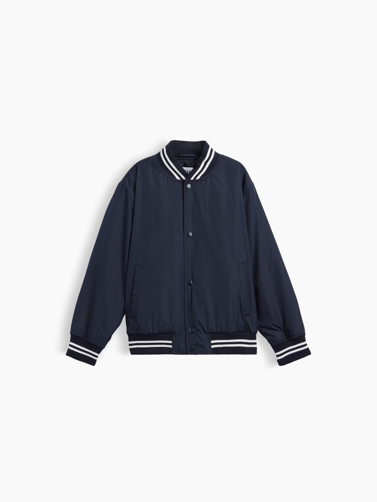 Lacivert Relaxed Varsity Ceket