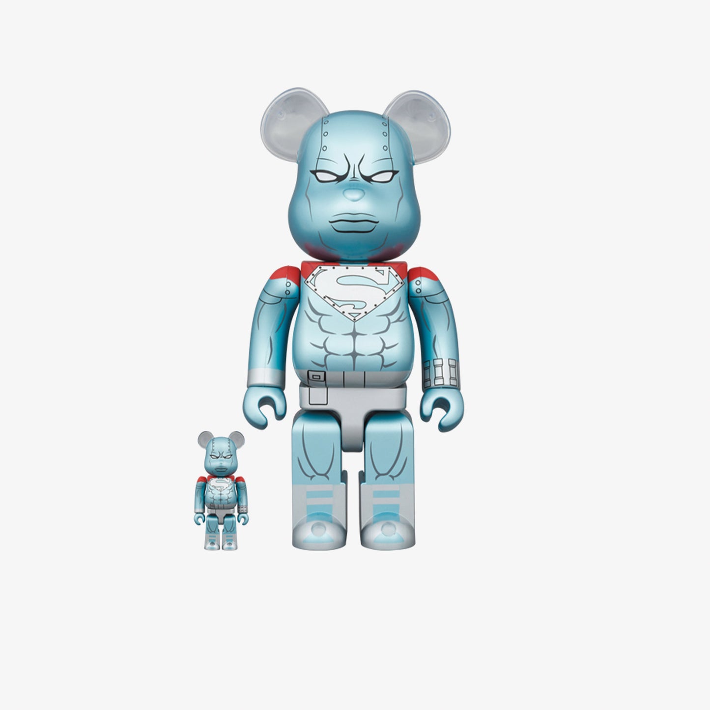 Be@rbrick Medicom Man Of Steel Figure 7 Cm & 28 Cm Set Unisex Figür Seti