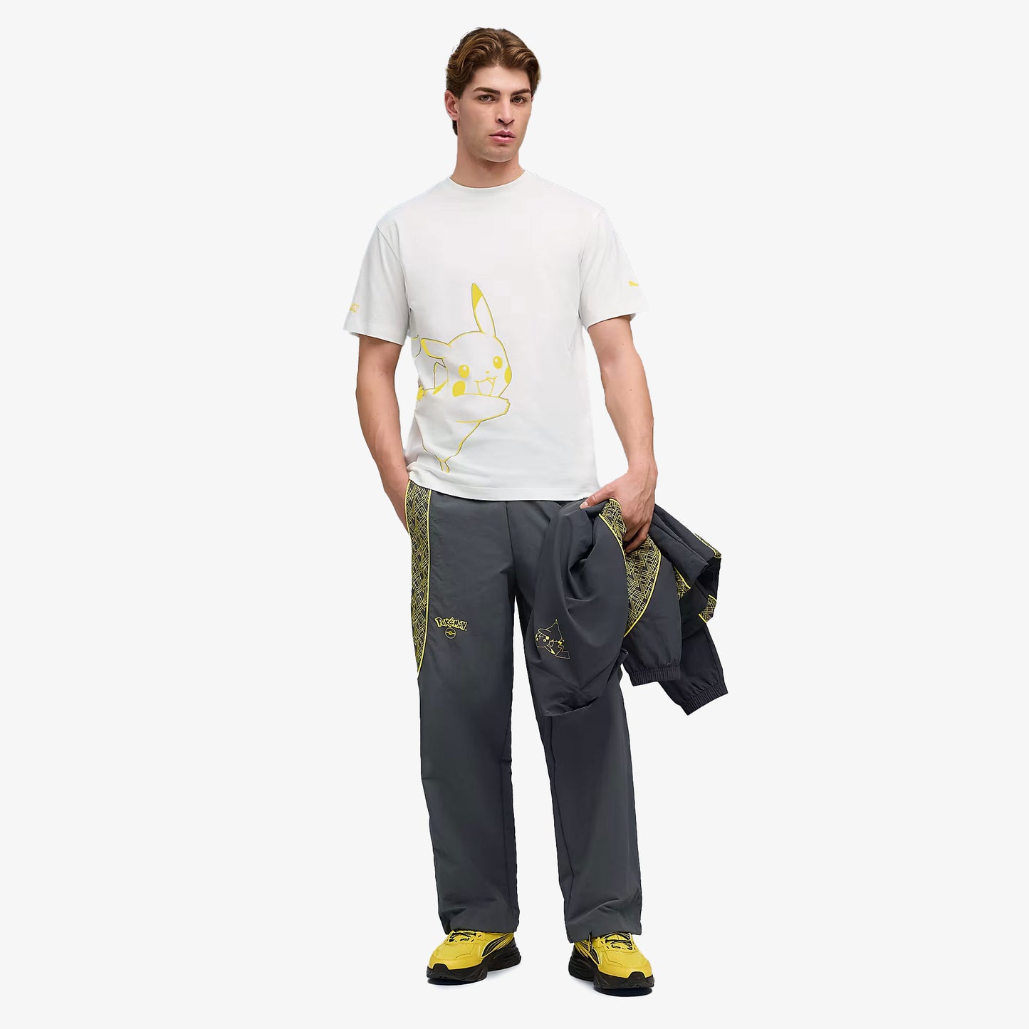 Puma X Pokemon Graphic Erkek Beyaz T-shirt