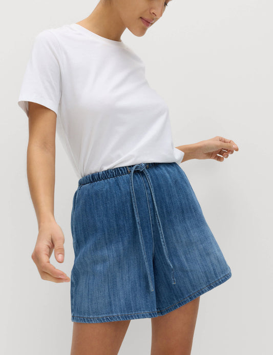 Pamuklu Denim Şort