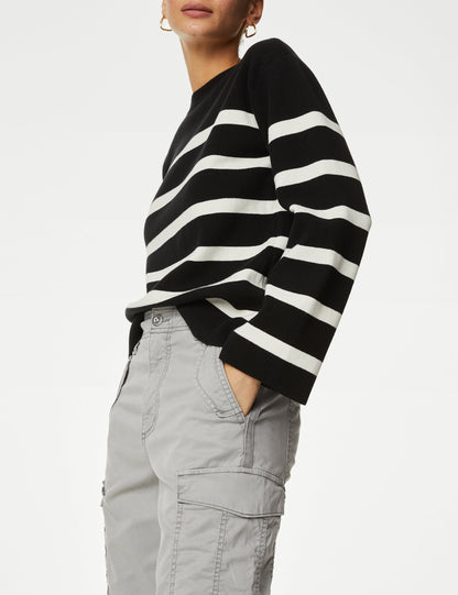 Lyocell™ Straight Leg Kargo Pantolon