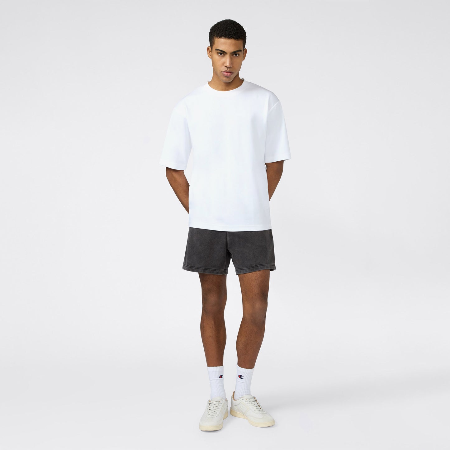 Champion Relaxed Fit Erkek Gri Şort