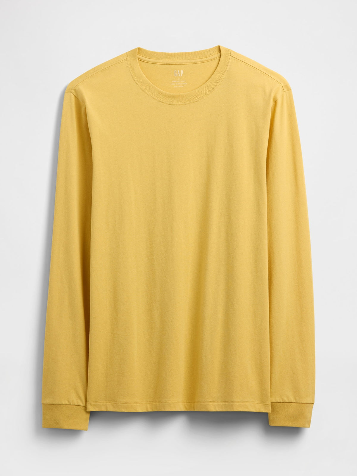 Sarı Everyday Soft Bisiklet Yaka T-shirt