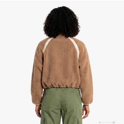 Ugg Nikia Crochet Uggfluff Kadın Kahverengi Ceket