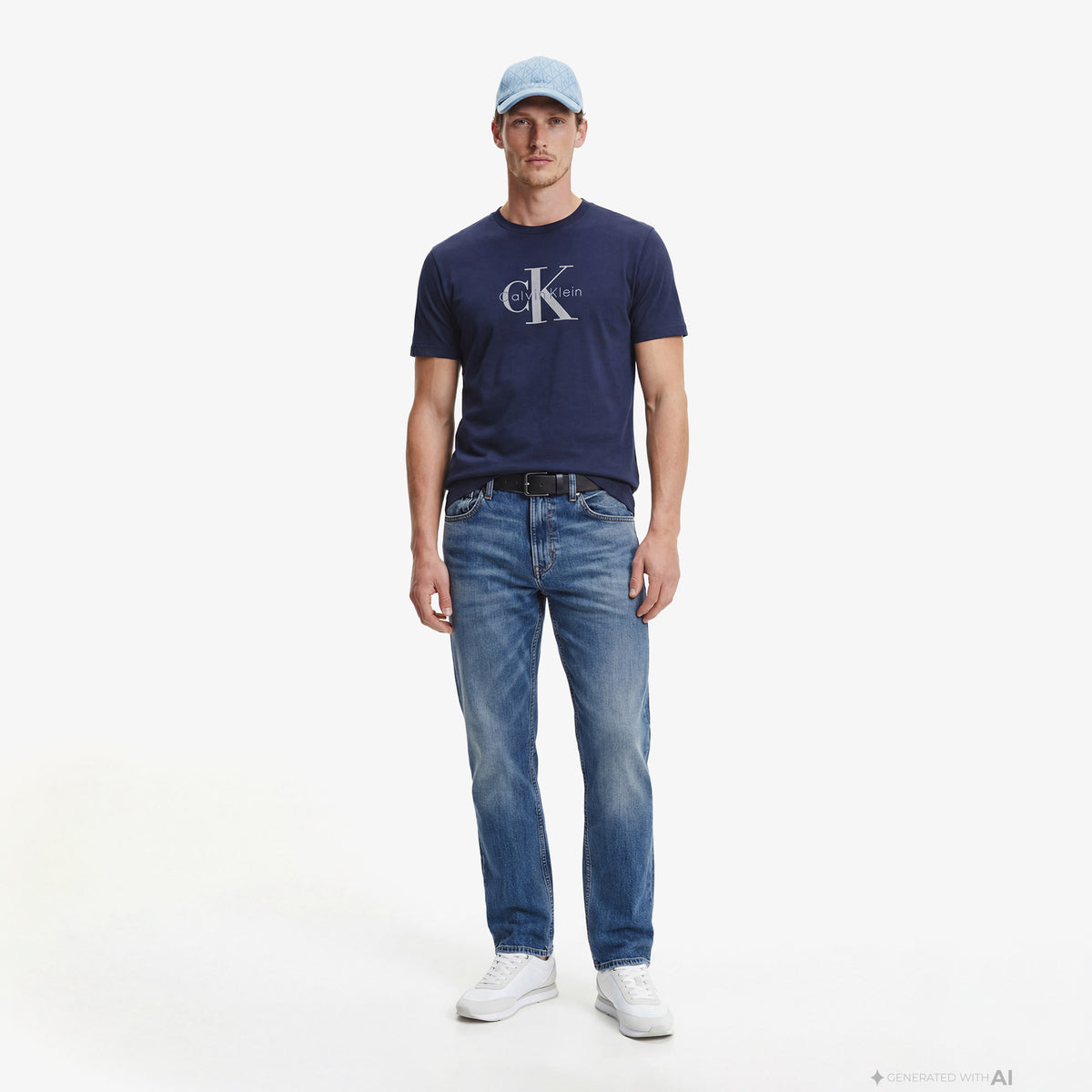 Calvin Klein Hero Monologo 20s Erkek Mavi T-shirt