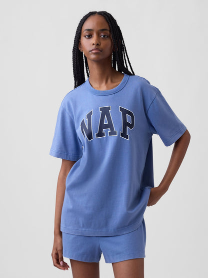 Mavi Nap Logo Oversized Pijama Üstü