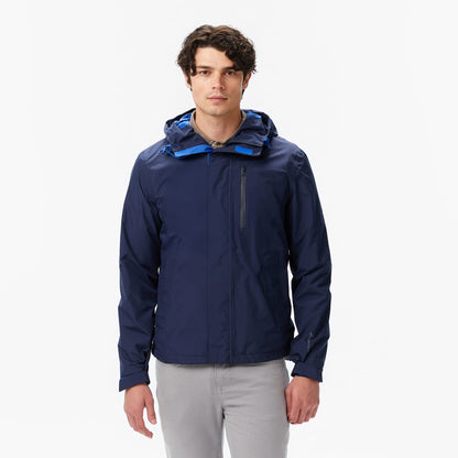 Nautica Erkek Lacivert Regular Fit Kapüşonlu Su Geçirmez Mont