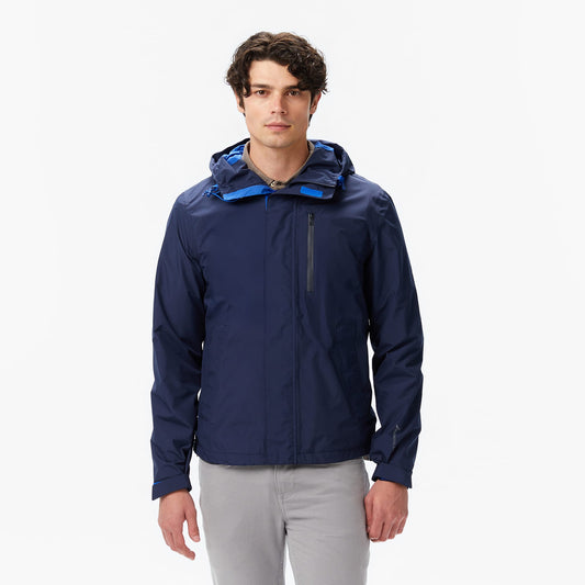 Nautica Erkek Lacivert Regular Fit Kapüşonlu Su Geçirmez Mont