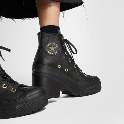 Converse Chuck 70 De Luxe Heel Unisex Kahverengi Deri Platform Sneaker
