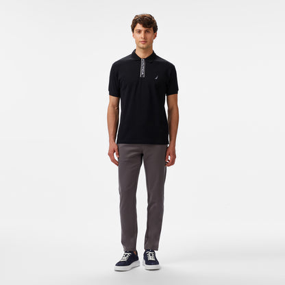 Nautica Erkek Siyah Classic Fit Polo Yaka T-shirt