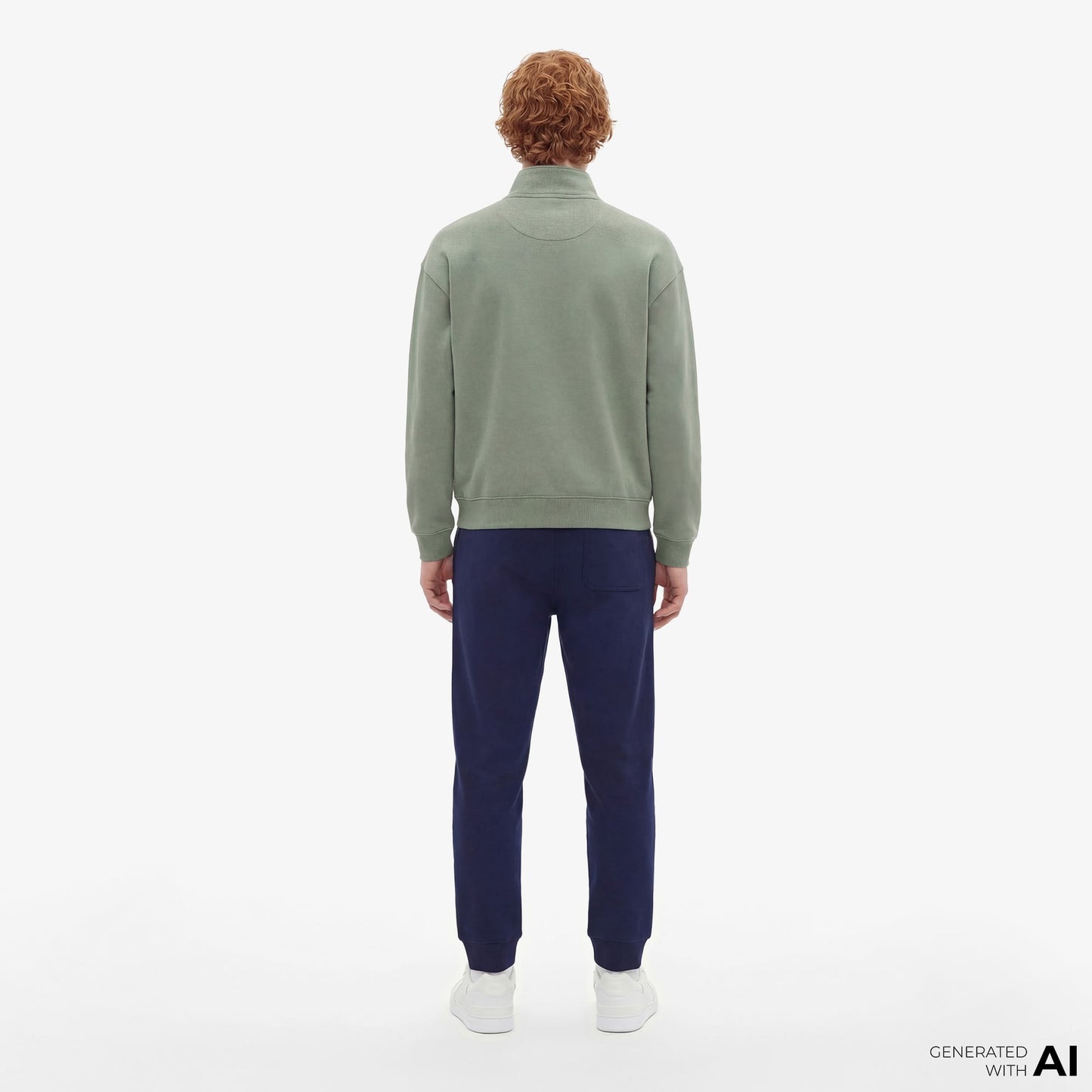Lacoste Heavy Fleece Zipper Neck Unisex Yeşil Sweatshirt
