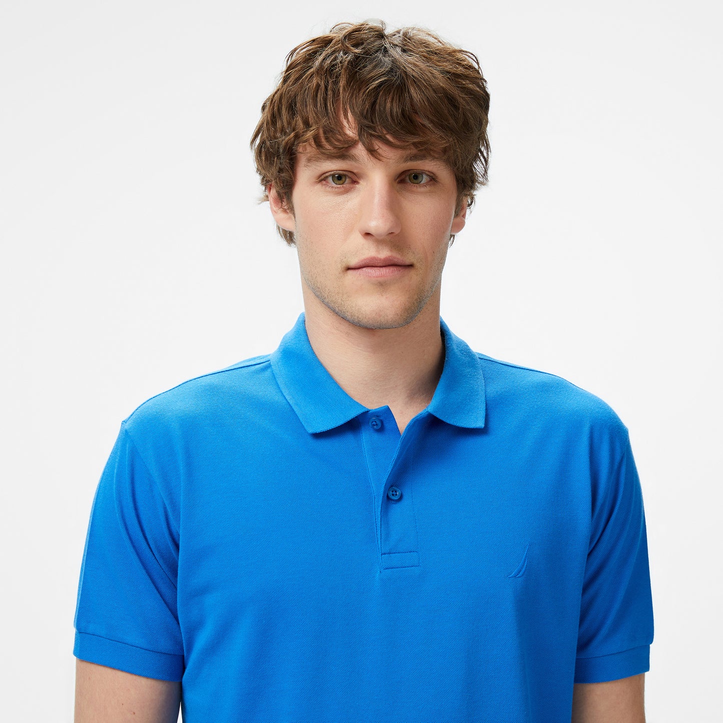 Nautica Erkek Mavi Classic Fit Polo Yaka T-shirt