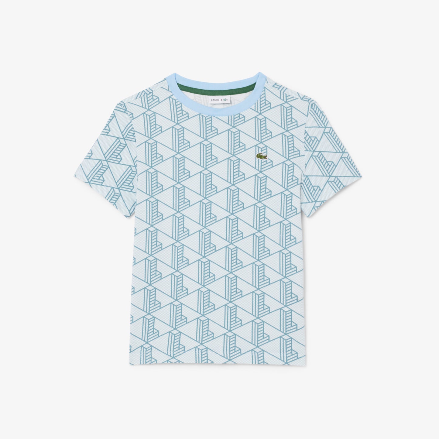 Lacoste Relaxed Fit Monogram Çocuk Mavi T-shirt