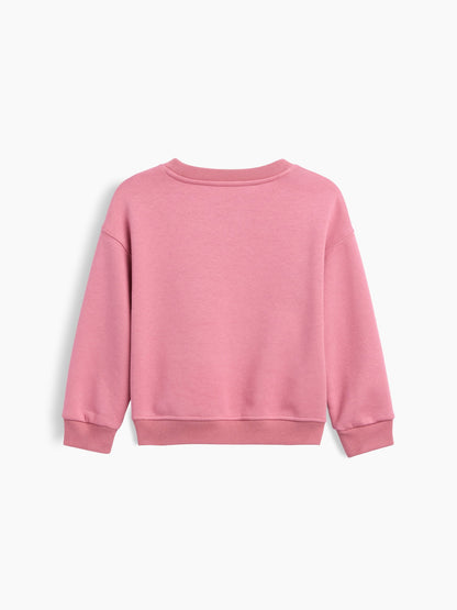 Pembe Vintagesoft Grafik Baskılı Sweatshirt