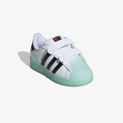 Adidas Superstar Led Lights Comfort Closure Bebek Yeşil Beyaz Led Işıklı Spor Ayakkabı