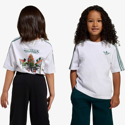 Adidas Minecraft Lo Tee Çocuk Beyaz T-shirt