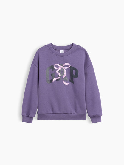 Açık Pembe Bisiklet Yaka Sweatshirt