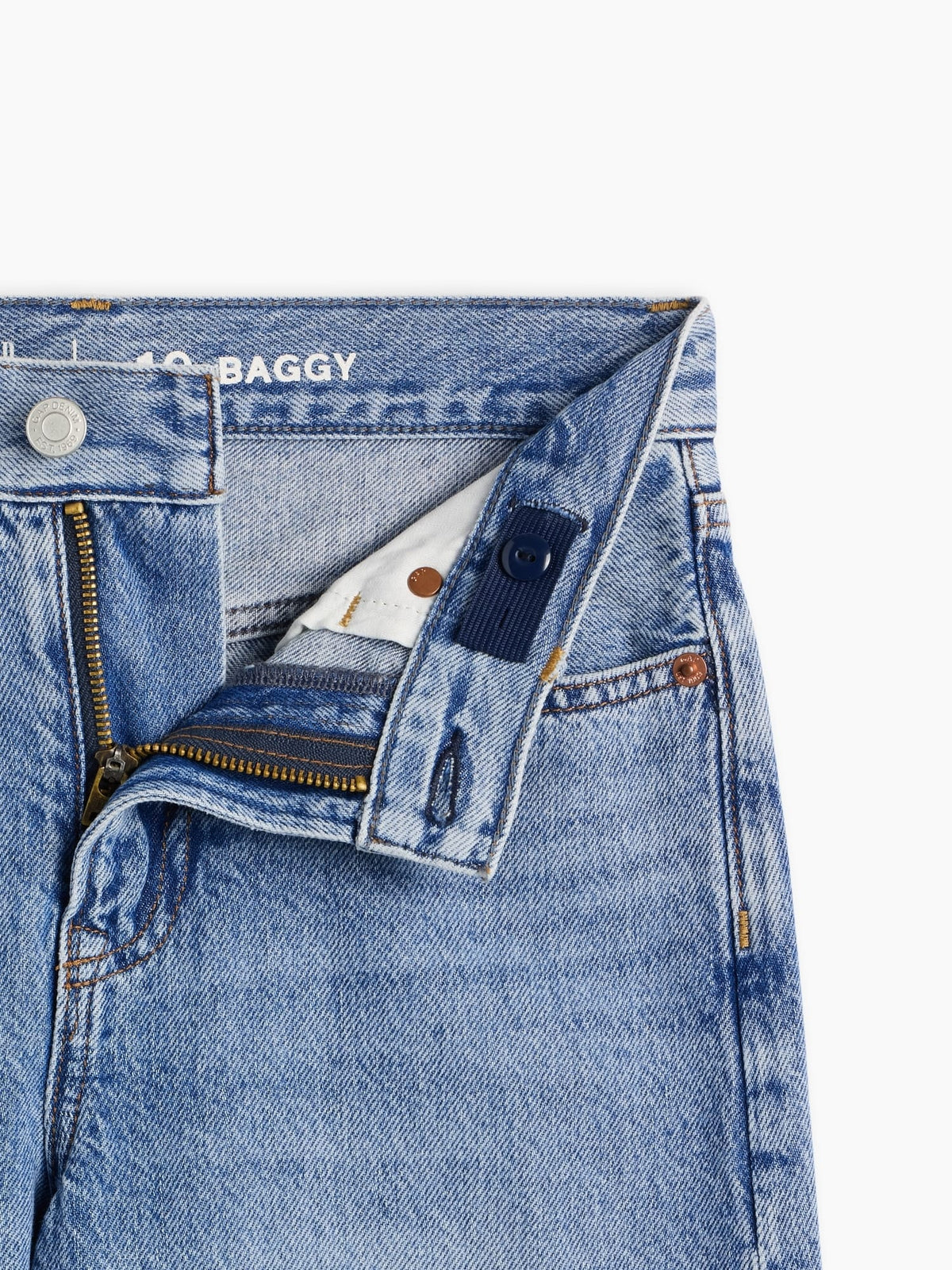 Açık Mavi Baggy Jean Pantolon
