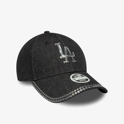 New Era La Dodgers Mlb Sequin 9forty Kadın Siyah Şapka