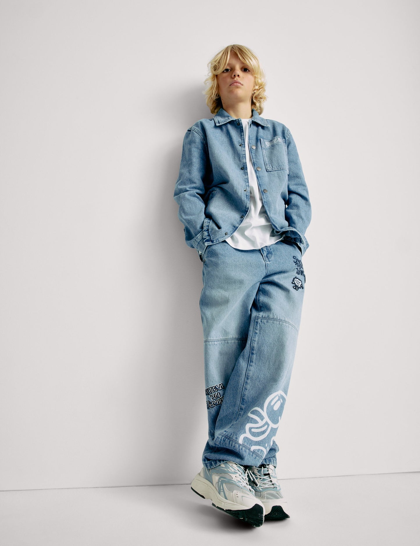 The Doodle Boy Graffiti Denim Ceket (2-16 Yaş)