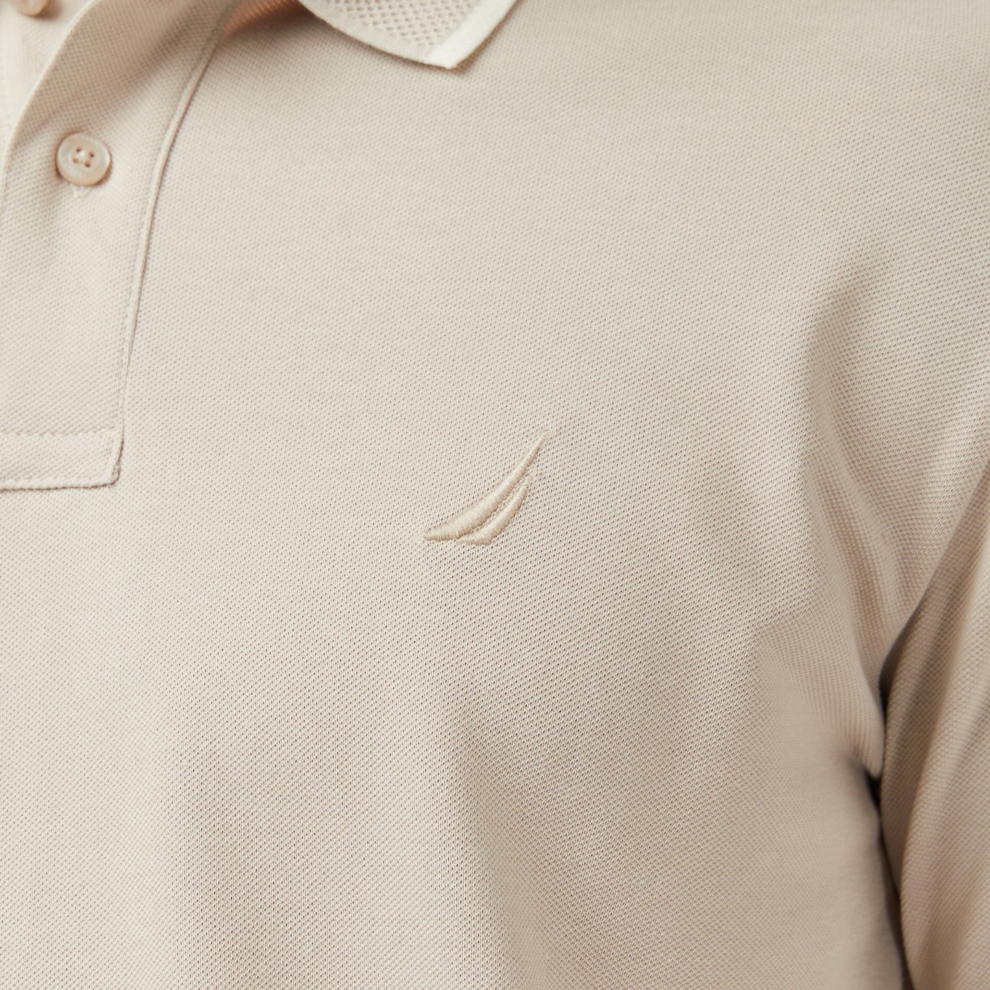 Nautica Erkek Bej Regular Fit Polo Yaka T-shirt
