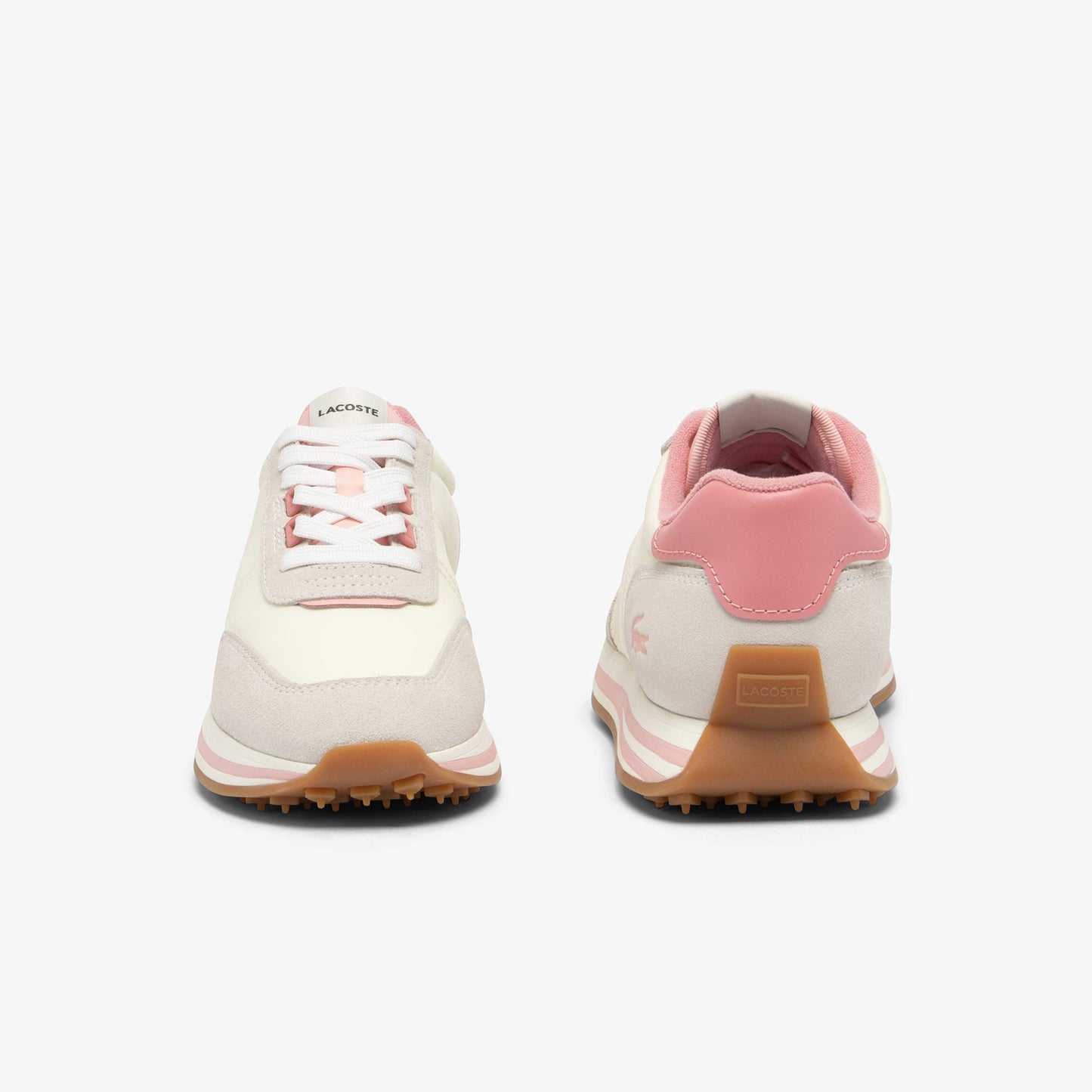 Lacoste L-spin Stripe Sole Kadın Bej Spor Ayakkabı