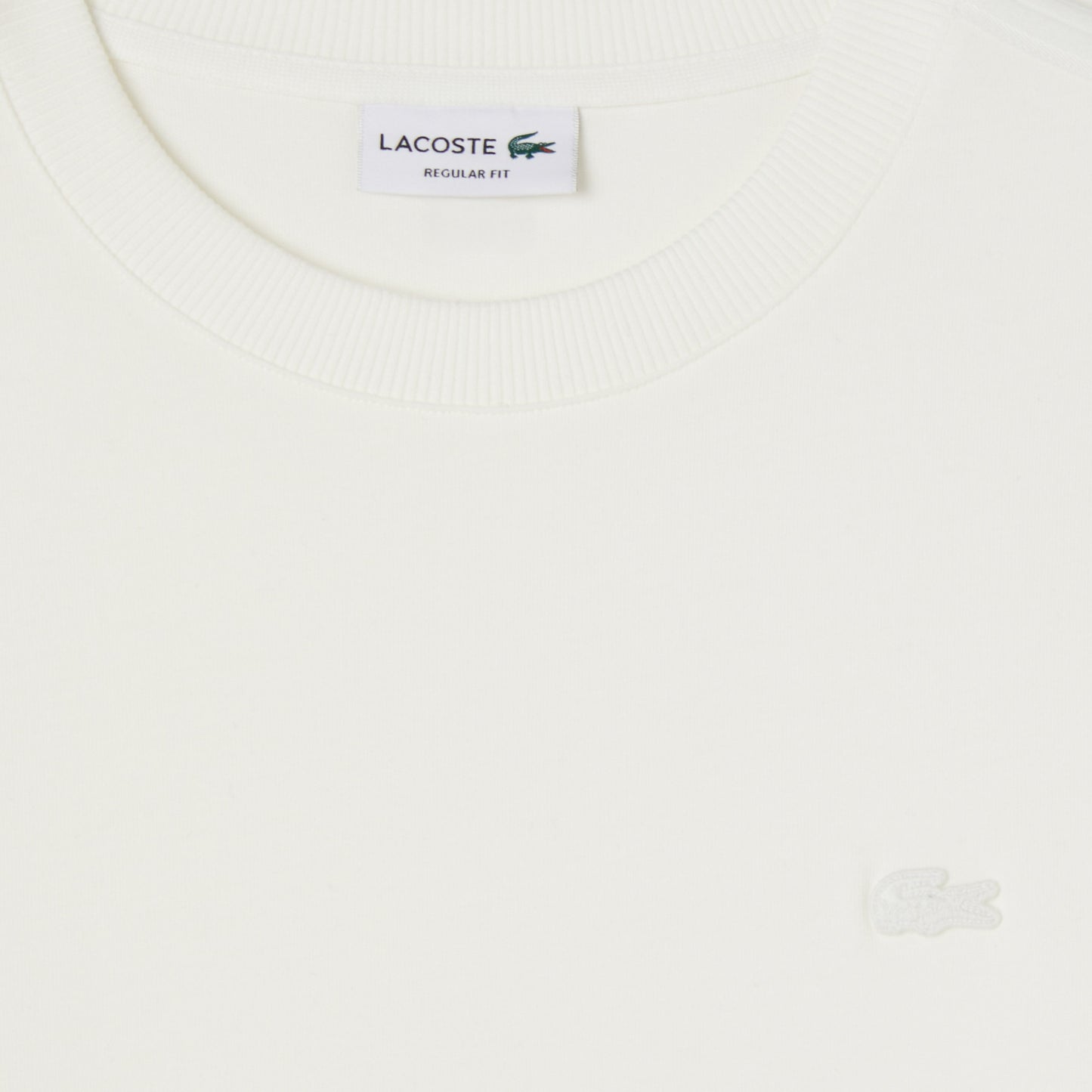 Lacoste Erkek Regular Fit Bisiklet Yaka Krem T-shirt